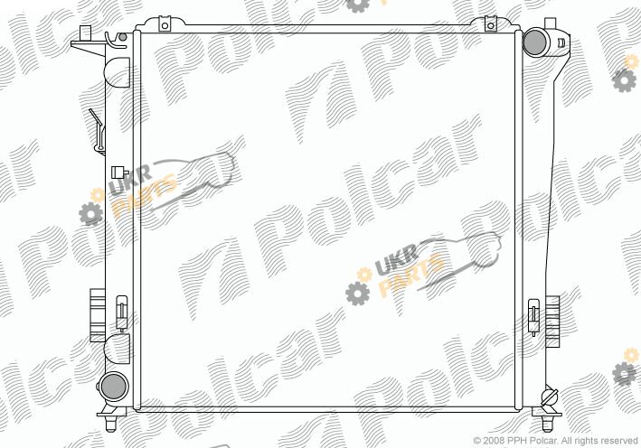 Радиатор охлаждения двигателя Polcar 4015082X