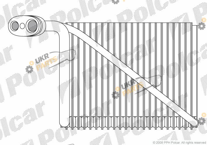Испаритель кондиционера Polcar 1324P8-2
