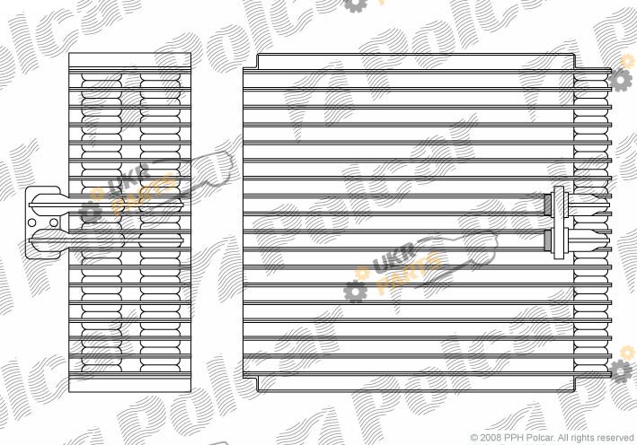 Испаритель кондиционера Polcar 1327P8-1