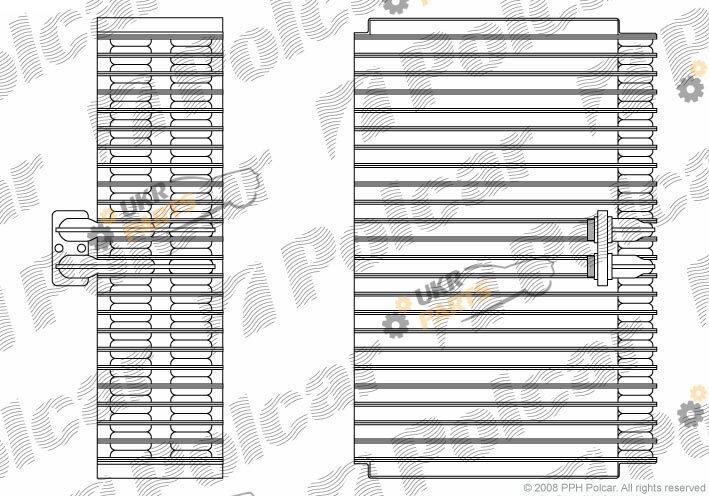 Испаритель кондиционера Polcar 1328P8-1
