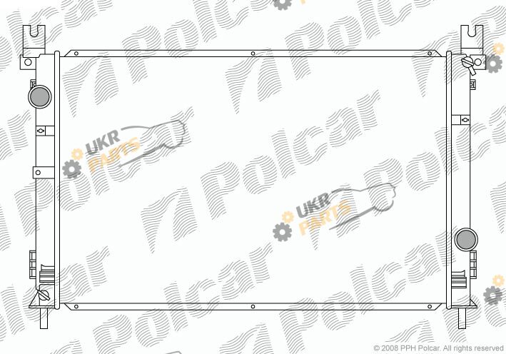 Радиатор охлаждения двигателя Polcar 2460081K
