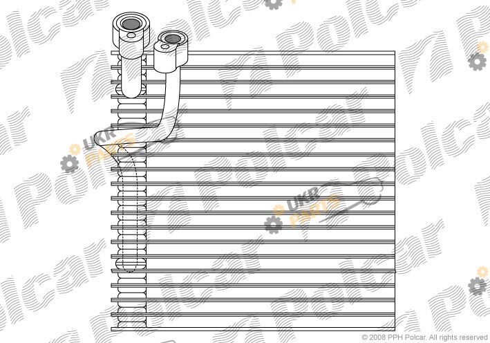 Испаритель кондиционера Polcar 2405P8-2