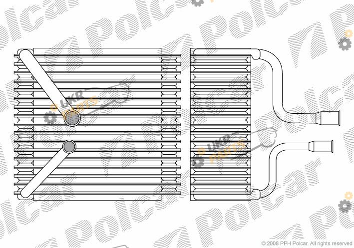 Испаритель кондиционера Polcar 3216P8-1