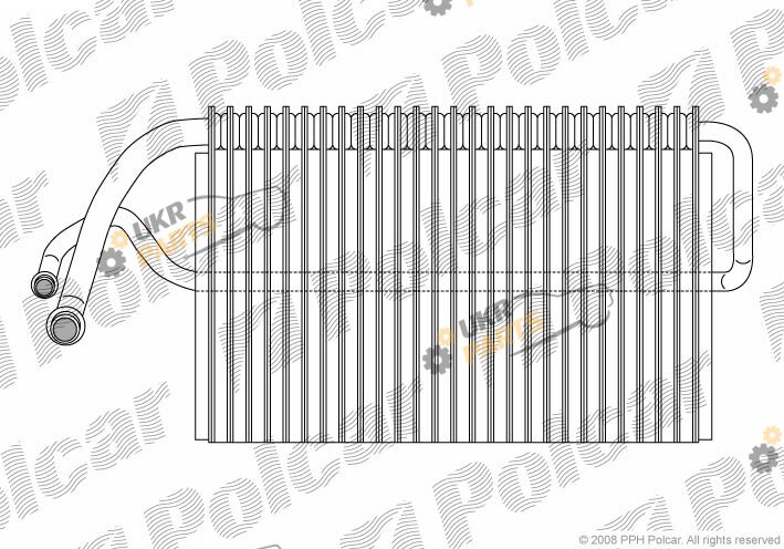 Испаритель кондиционера Polcar 5016P8-1