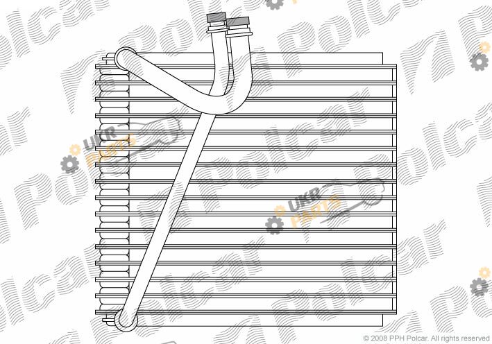Испаритель кондиционера Polcar 5044P8-1