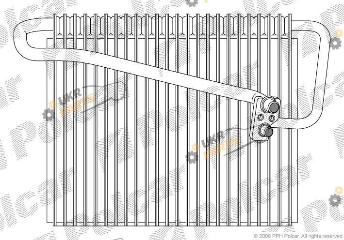 Испаритель кондиционера Polcar 5508P8-2