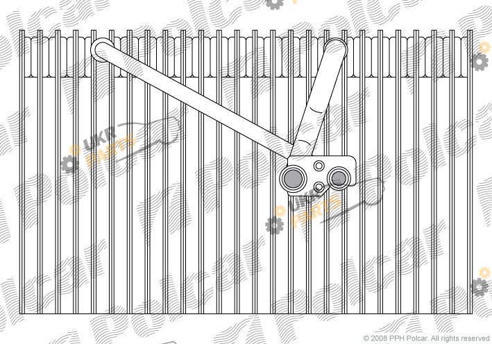Испаритель кондиционера Polcar 5516P8-1