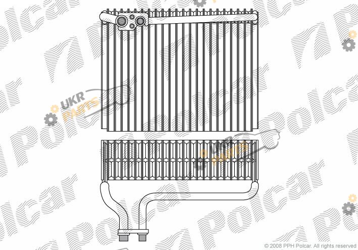 Испаритель кондиционера Polcar 5723P8-1