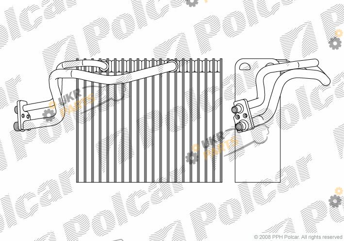 Испаритель кондиционера Polcar 6015P8-1