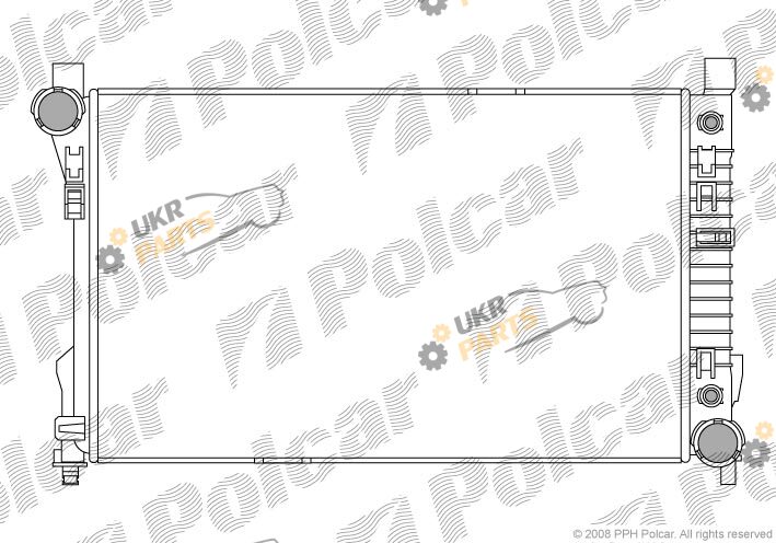 Радиатор охлаждения двигателя Polcar 500308-5