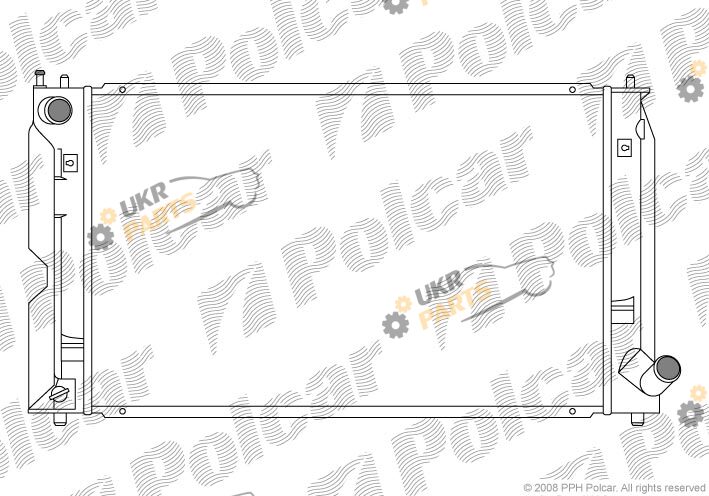 Радиатор охлаждения двигателя Polcar 8115083K