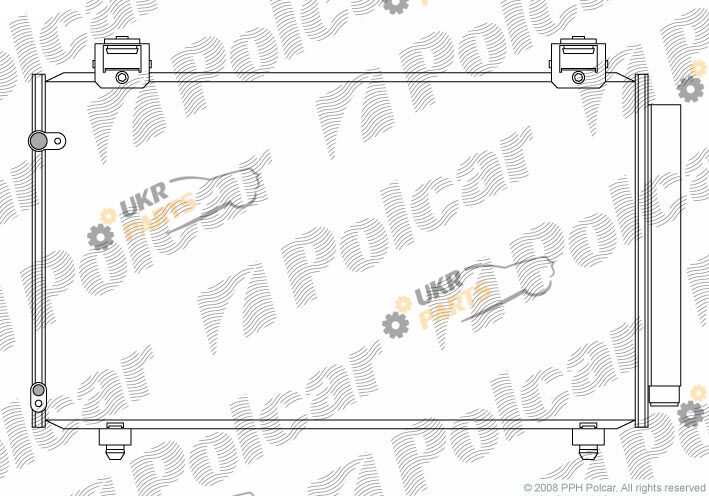 Радиатор кондиционера Polcar 8114K83K