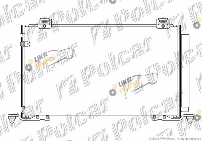 Радиатор кондиционера Polcar 8125K81K