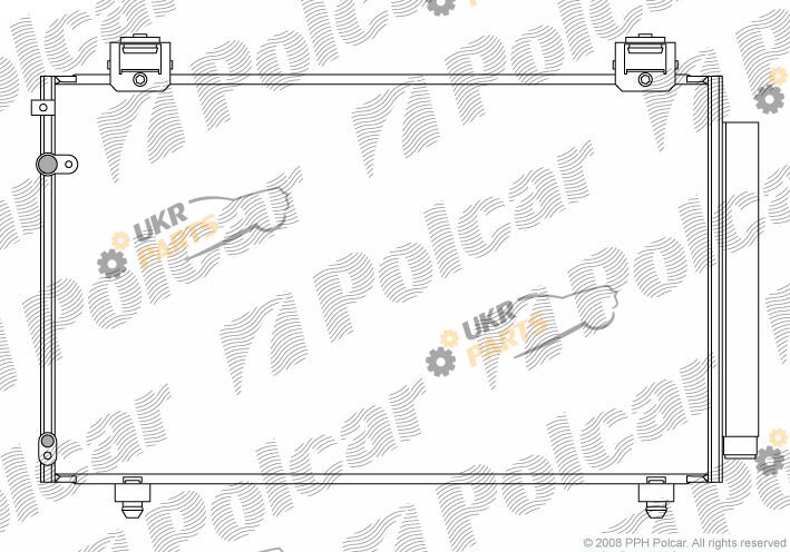 Радиатор кондиционера Polcar 8125K82K