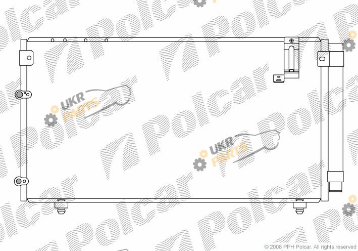 Радиатор кондиционера Polcar 8187K81K