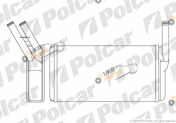 Радиатор печки Polcar 2013N8-1