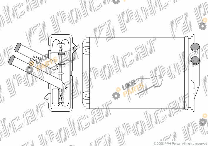 Радиатор печки Polcar 2427N8-1