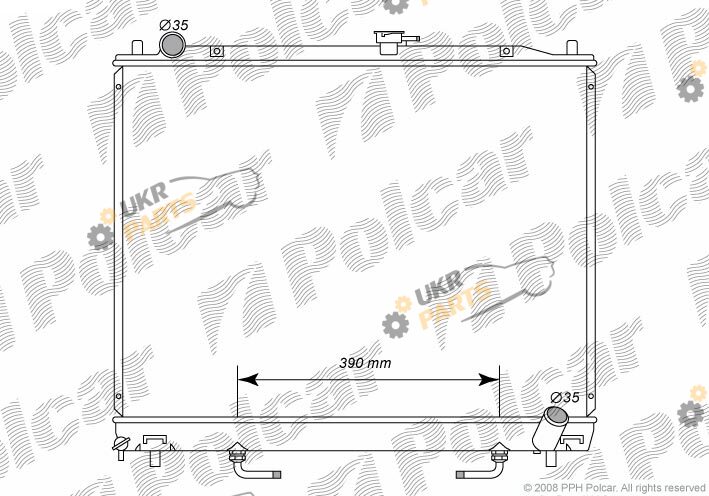 Радиатор охлаждения двигателя Polcar 5274083K