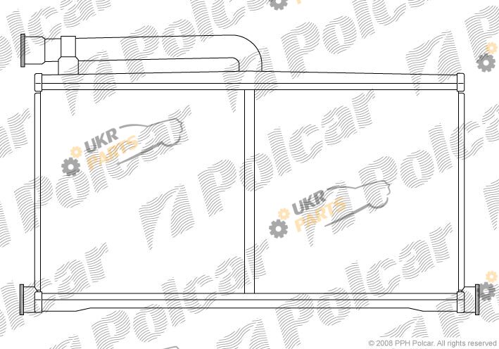 Радиатор печки Polcar 1338N81X
