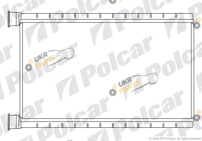 Радиатор печки Polcar 2001N81X