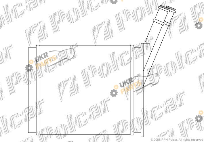 Радиатор печки Polcar 5570N8-1