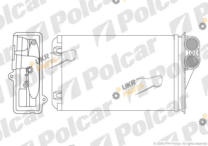 Радиатор печки Polcar 5724N8-1