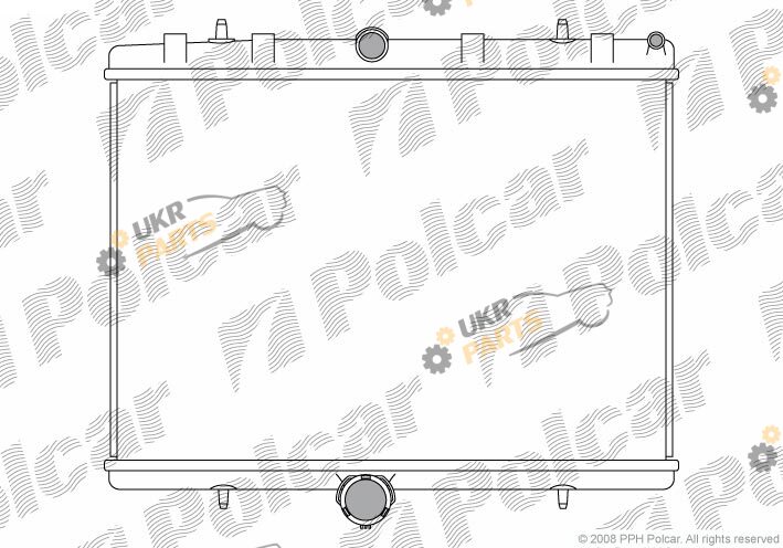 Радиатор охлаждения двигателя Polcar 239708A1