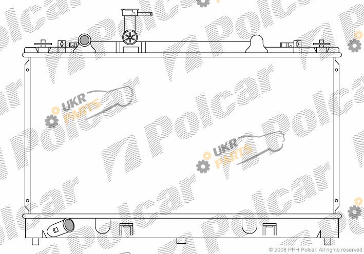 Радиатор охлаждения двигателя Polcar 451908-3