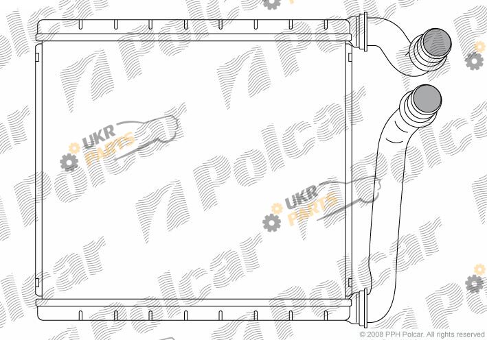 Радиатор печки Polcar 9555N81X
