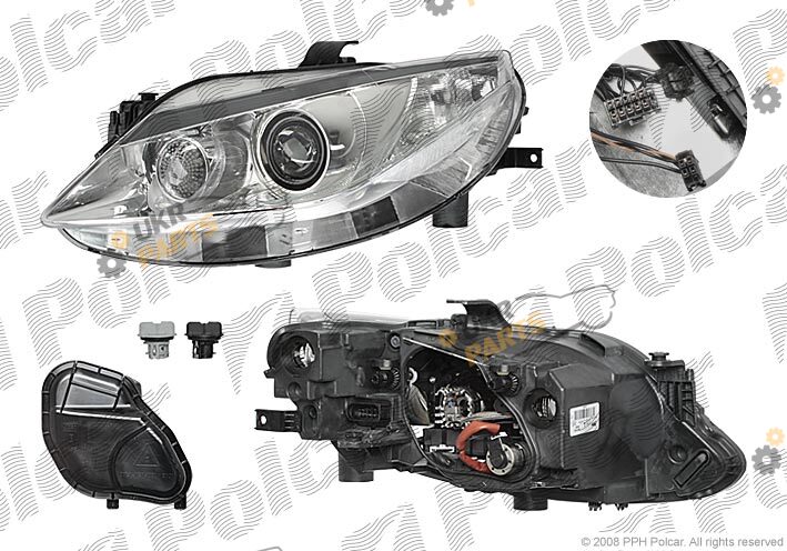 Основная фара Polcar 6732102V