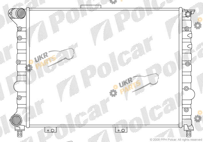Радиатор охлаждения двигателя Polcar 140808A1
