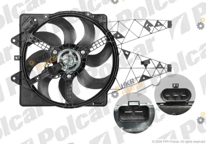 Вентилятор охлаждения двигателя Polcar 302423W4
