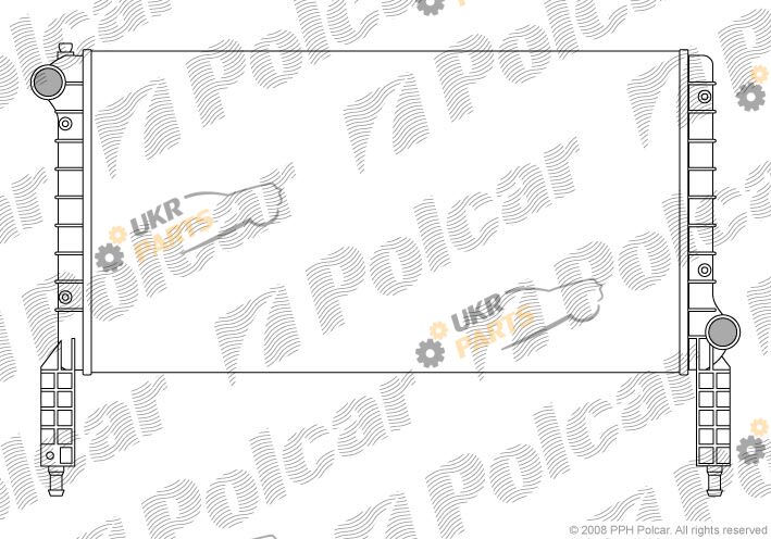 Радиатор охлаждения двигателя Polcar 304008-1