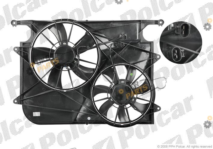 Вентилятор охлаждения двигателя Polcar 556523W2