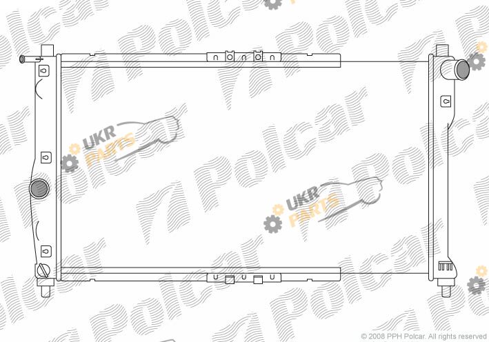 Радиатор охлаждения двигателя Polcar 292208A1