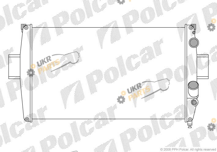 Радиатор охлаждения двигателя Polcar 305008A5