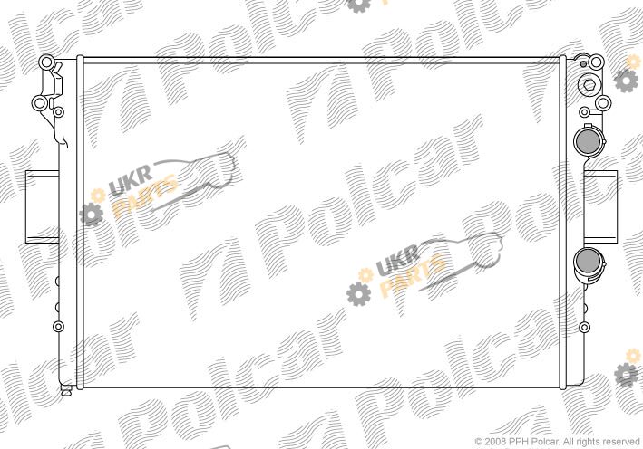 Радиатор охлаждения двигателя Polcar 305208A1