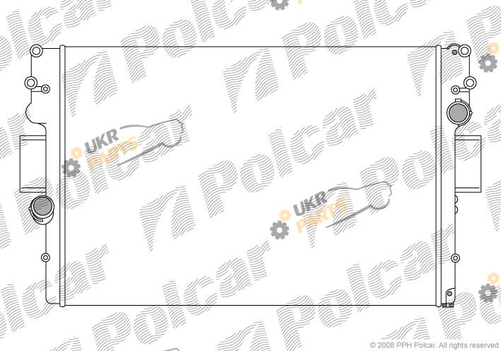 Радиатор охлаждения двигателя Polcar 305208A5