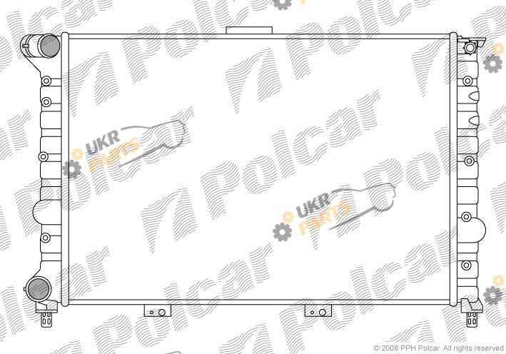 Радиатор охлаждения двигателя Polcar 140808A3
