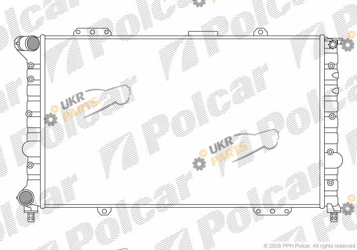Радиатор охлаждения двигателя Polcar 140708A2