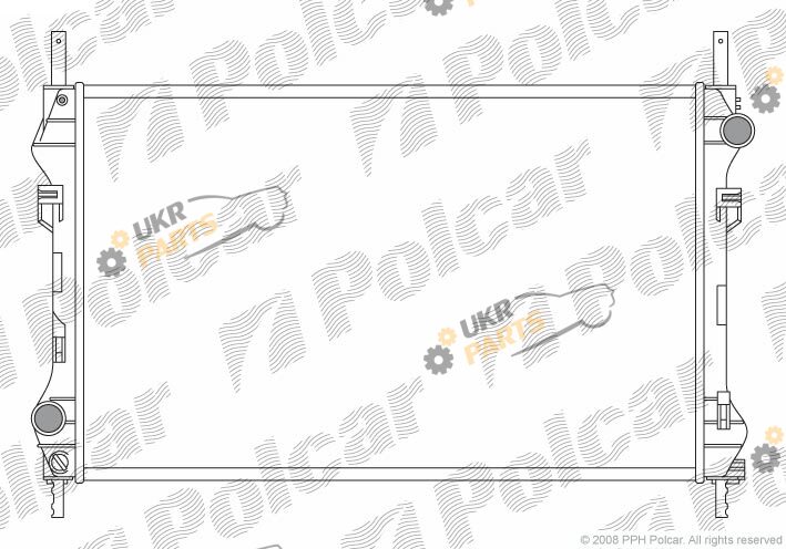 Радиатор охлаждения двигателя Polcar 324708A1