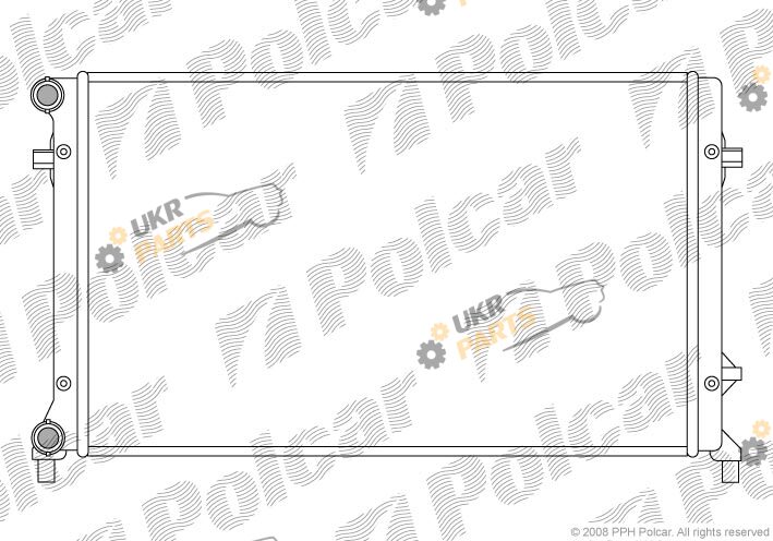 Радиатор охлаждения двигателя Polcar 133108A1