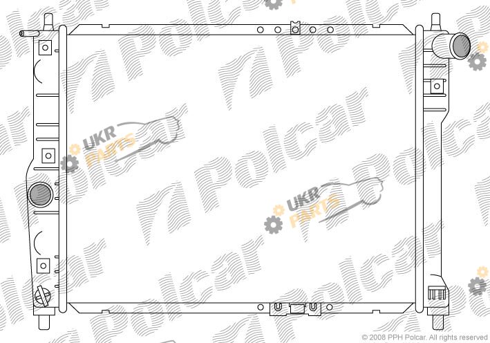 Радиатор охлаждения двигателя Polcar 291208-1