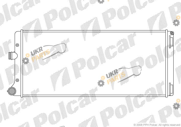 Радиатор охлаждения двигателя Polcar 302208-5