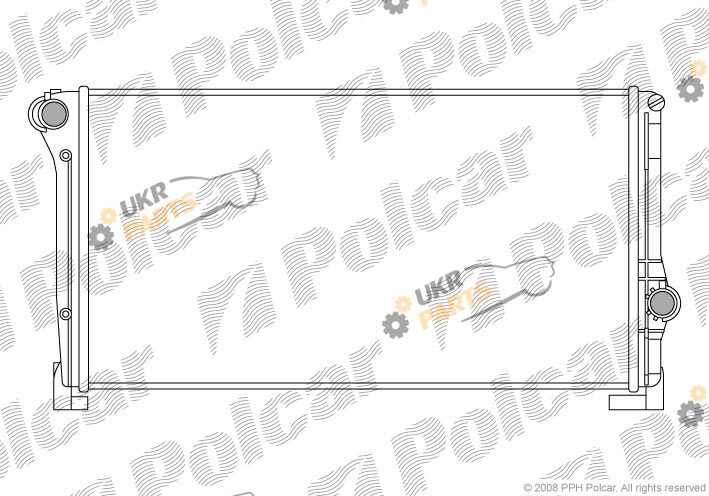 Радиатор охлаждения двигателя Polcar 302308-3