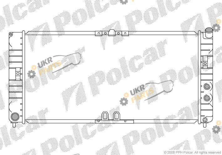 Радиатор охлаждения двигателя Polcar 558108-1