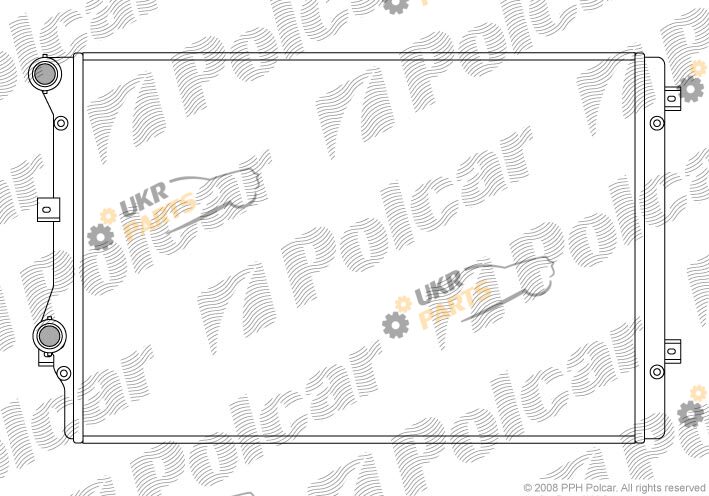 Радиатор охлаждения двигателя Polcar 957508-1