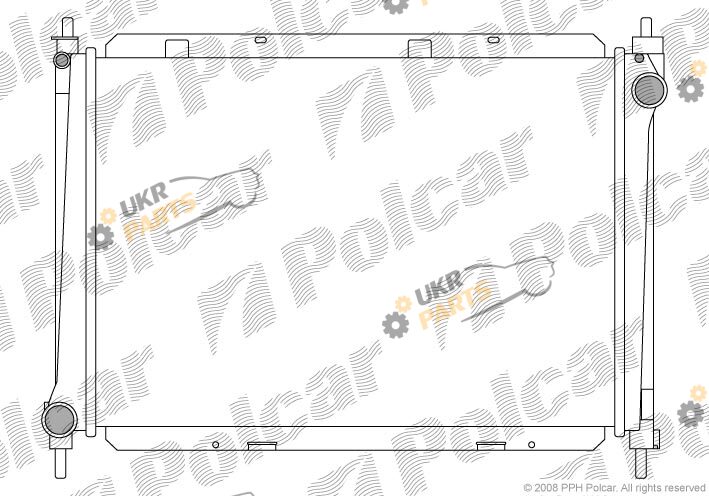 Радиатор охлаждения двигателя Polcar 2711082K