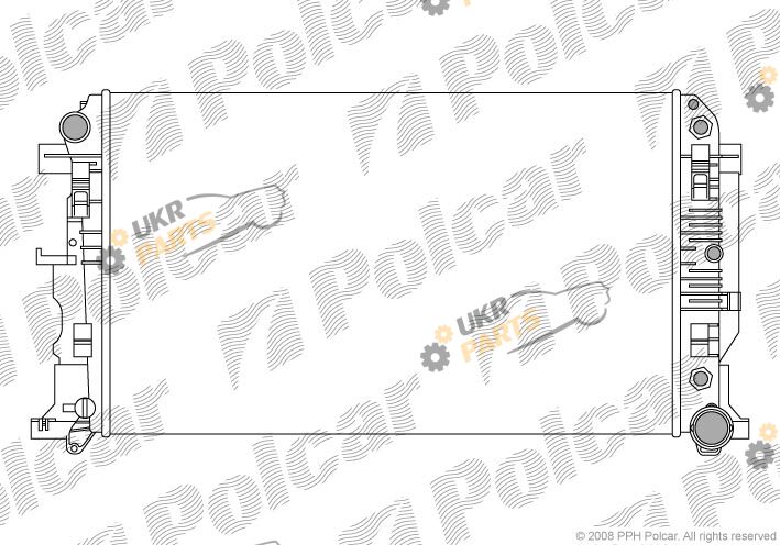 Радиатор охлаждения двигателя Polcar 506508-1