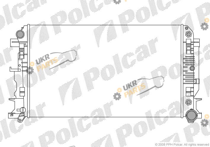 Радиатор охлаждения двигателя Polcar 5065082X